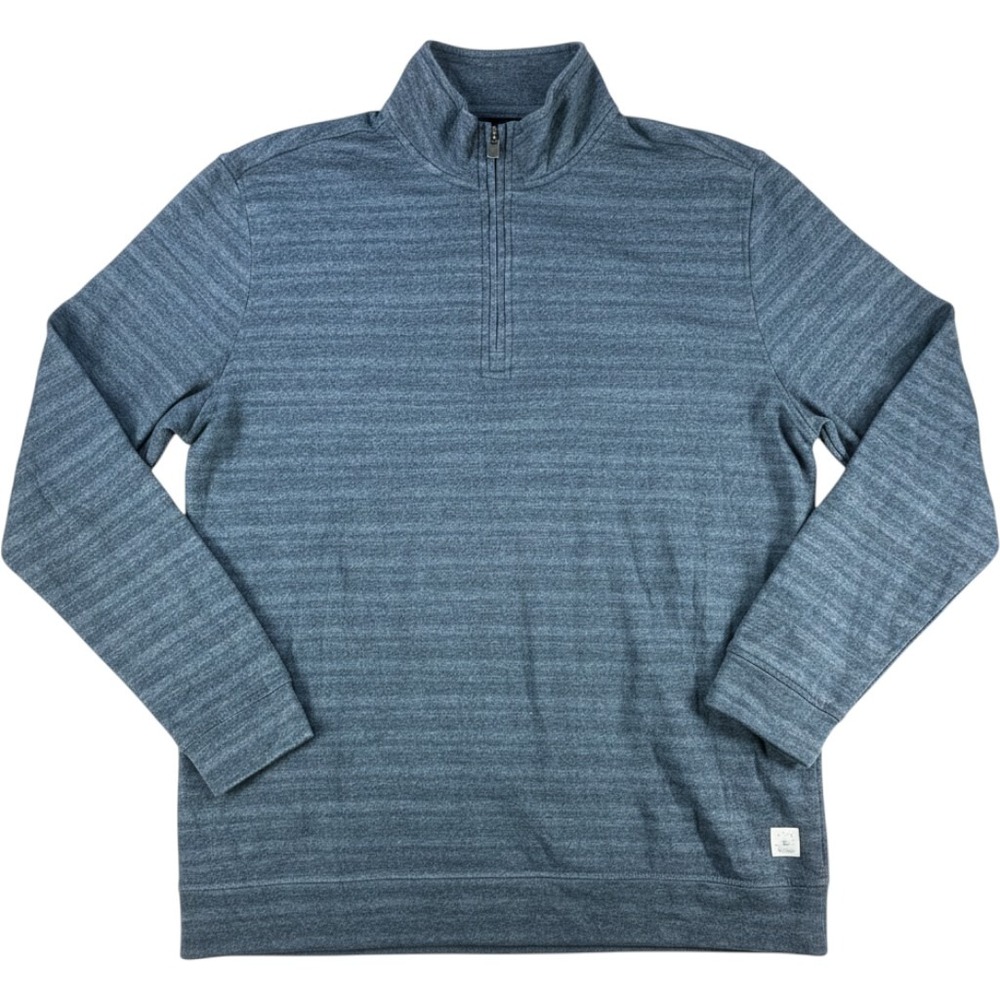 Linksoul Tempus Fugit Quarter Zip Pullover Heathered Blue XL Mens
